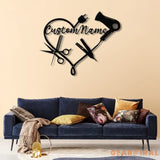 Personalized Hair Salon Metal Sign Custom Hairstylist Wall Decor Beauty Salon Welcome Sign Salon Wall Art Christmas