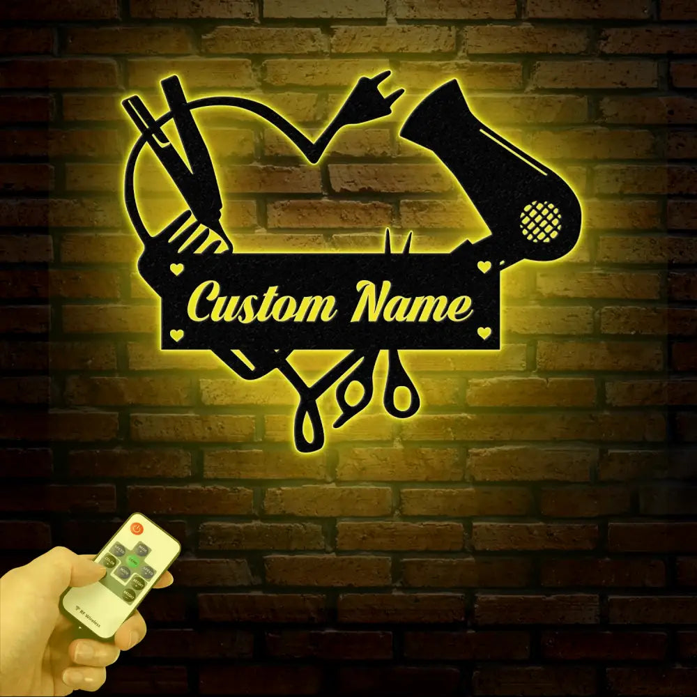 Personalized Hair Salon Metal Sign Custom Hairstylist Wall Decor Beauty Salon Welcome Sign Salon Wall Art Christmas