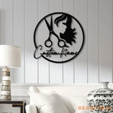 Personalized Hair Salon Metal Sign Custom Hairstylist Wall Decor Beauty Salon Welcome Sign Salon Wall Art Christmas