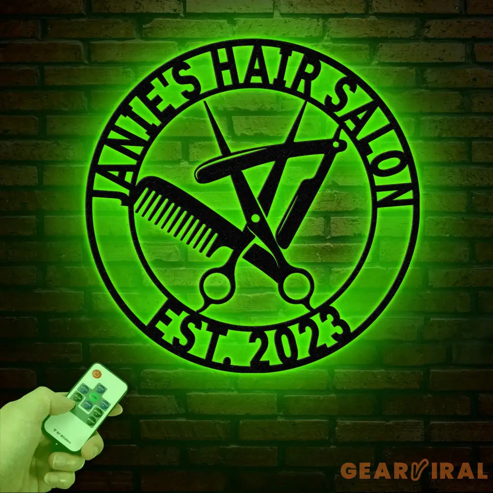 Personalized Hair Salon Metal Sign Custom Hairstylist Wall Decor Beauty Salon Welcome Sign Salon Wall Art Christmas