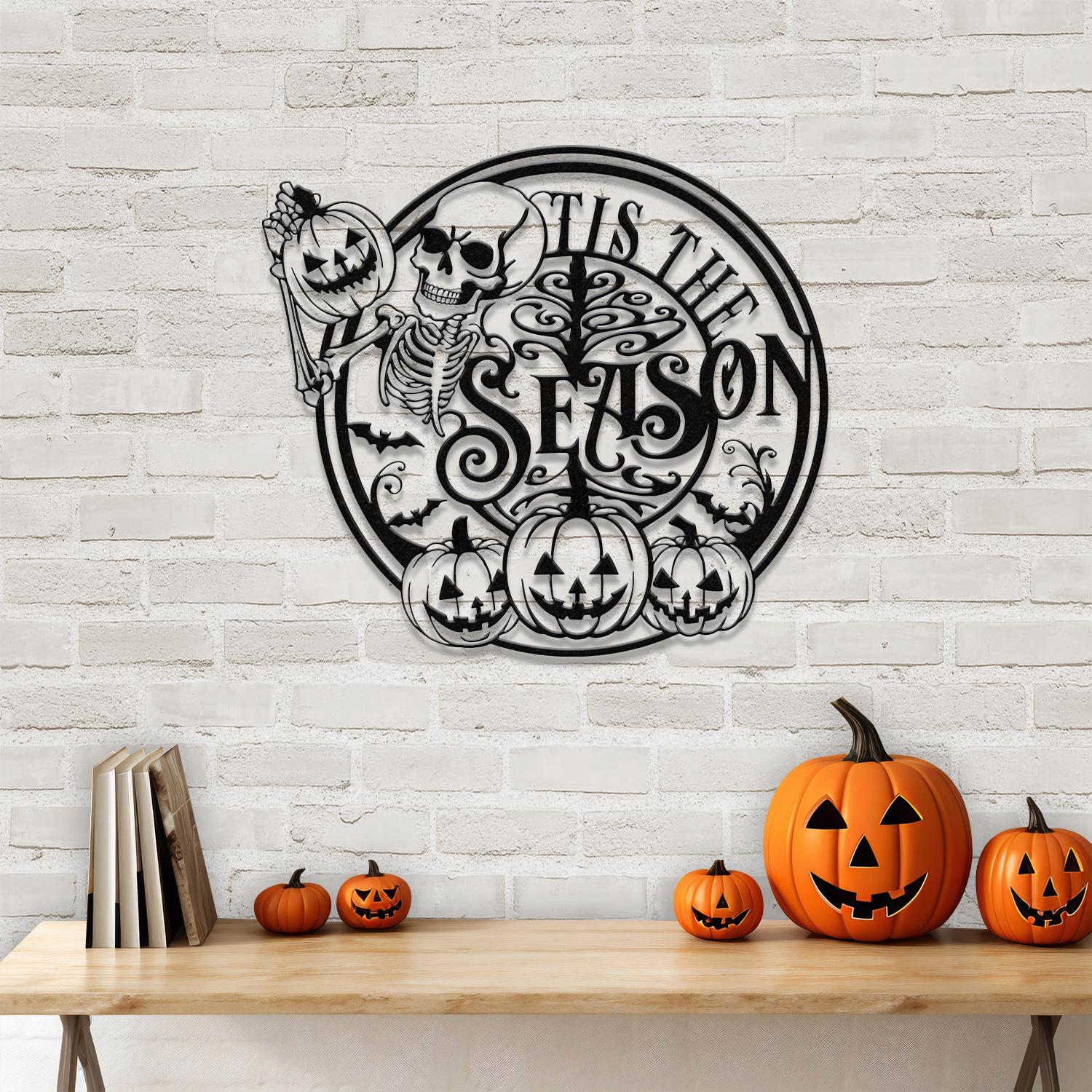 Personalized Halloween Metal Wall Art With Lights, Funny Halloween Sign, Happy Halloween, Halloween Decor, Gift For Family Member, Friends
