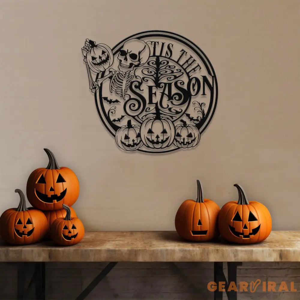 Personalized Halloween Metal Wall Art With Lights Funny Halloween Sign Happy Halloween Halloween Decor Gift For Family