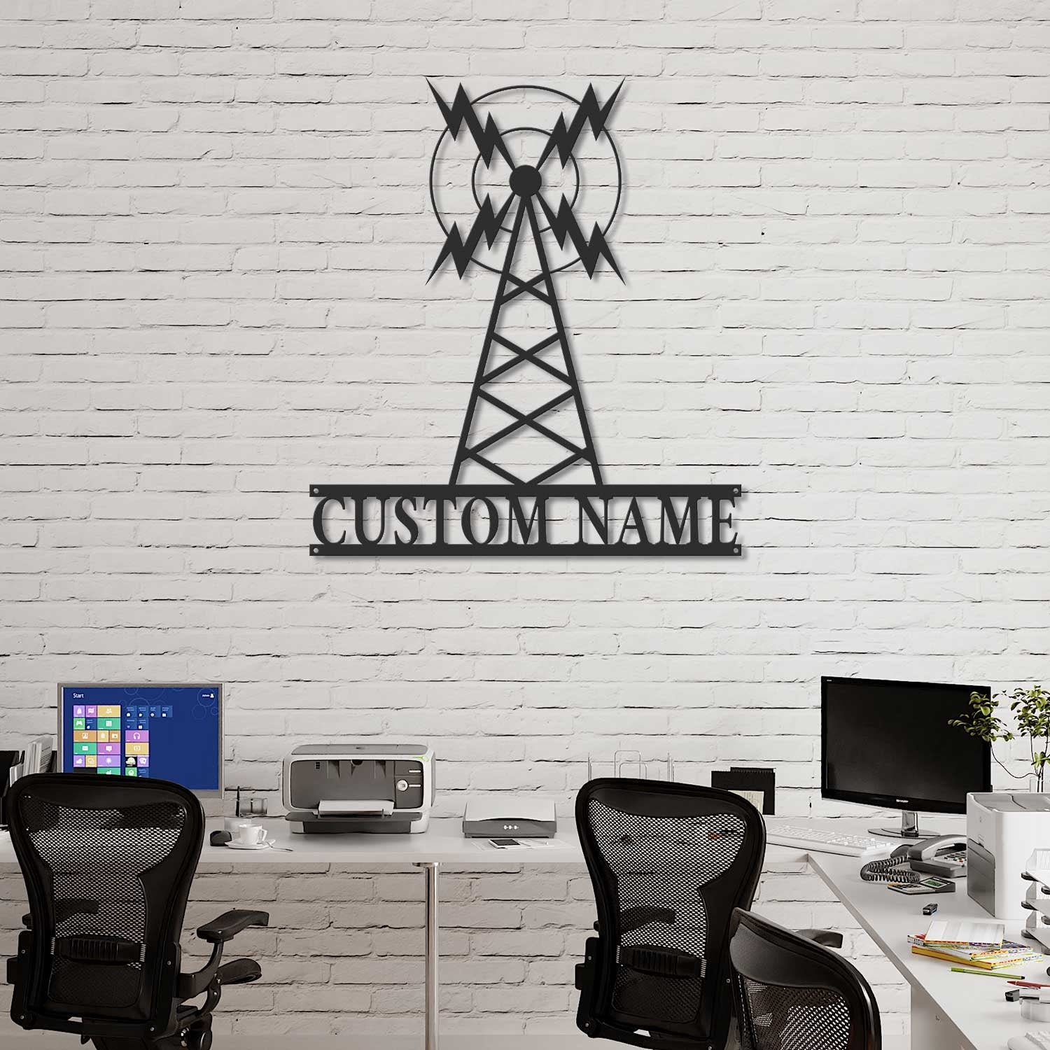 Personalized Ham Radio Metal Wall Art LED Light - Custom Amateur Radio Name Sign Home Decor - Ideal for Home Decor & Gift Ham Radio Sign | GearViral