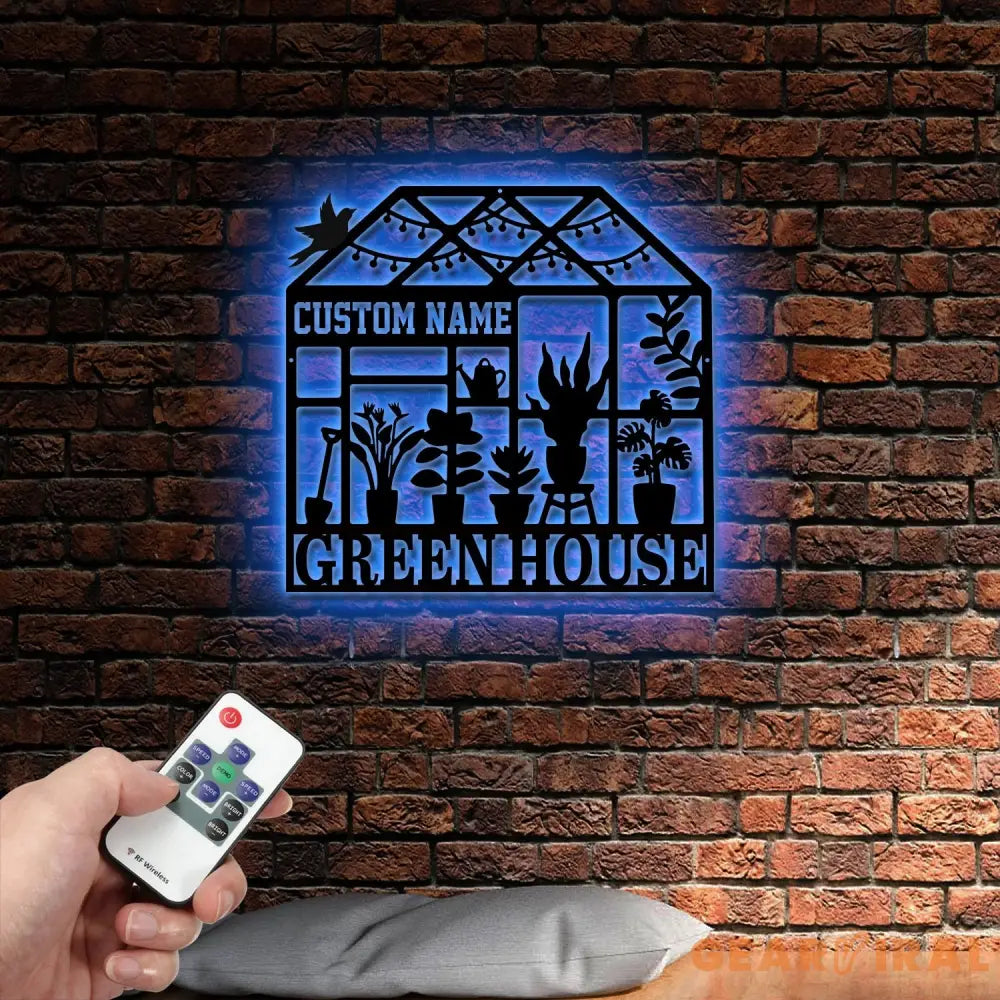 Personalized Hanging Metal Greenhouse Sign Custom Gardener Gift Garden Wall Art,Garden Decor,Personalized Gardener Name
