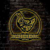 Personalized Hen House Coop Sign with Led Light Custom Chicken Coop Sign Farm Metal Sign Metal Chicken Sign Custom