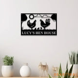 Personalized Hen House Sign with Led Light Chicken Coop Sign Farm Metal Sign Metal Farm Coop Sign Custom Chicken Coop