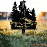Personalized Hiker Mount Climbing Memorial Stake Metal Stake Sympathy Sign Grave Marker Remembrance Stake