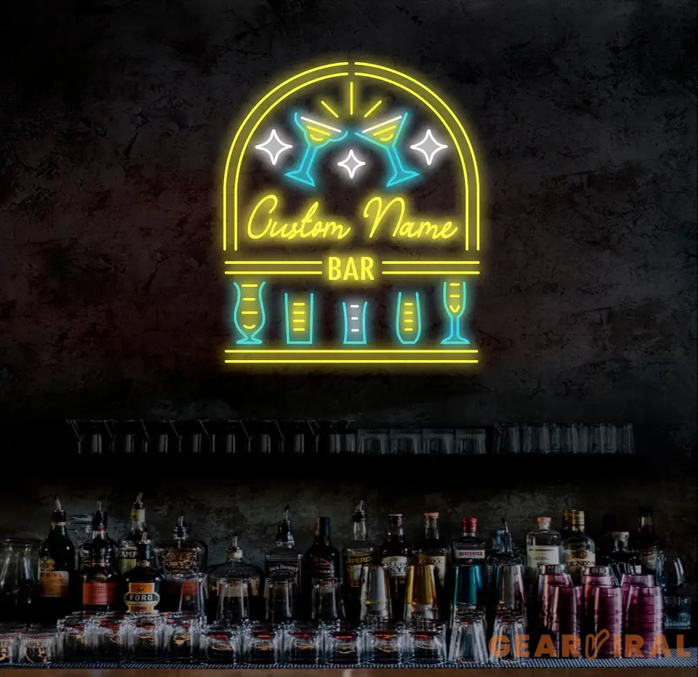 Personalized Home Bar Neon Sign Custom Name Bar Neon Sign Neon Sign Gifts Neon Sign for Dad Christmas Gift Neon Man