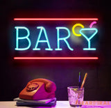 Personalized Home Bar Neon Sign Custom Name Bar Neon Sign Neon Sign Gifts Neon Sign for Dad Christmas Gift Neon Man