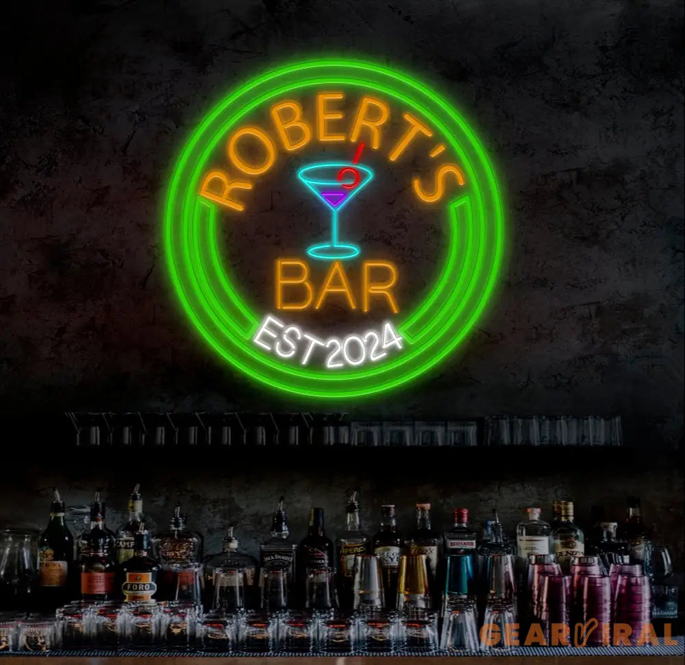 Personalized Home Bar Neon Sign Custom Name Bar Neon Sign Neon Sign Gifts Neon Sign for Dad Father’s Day Gift Neon Man