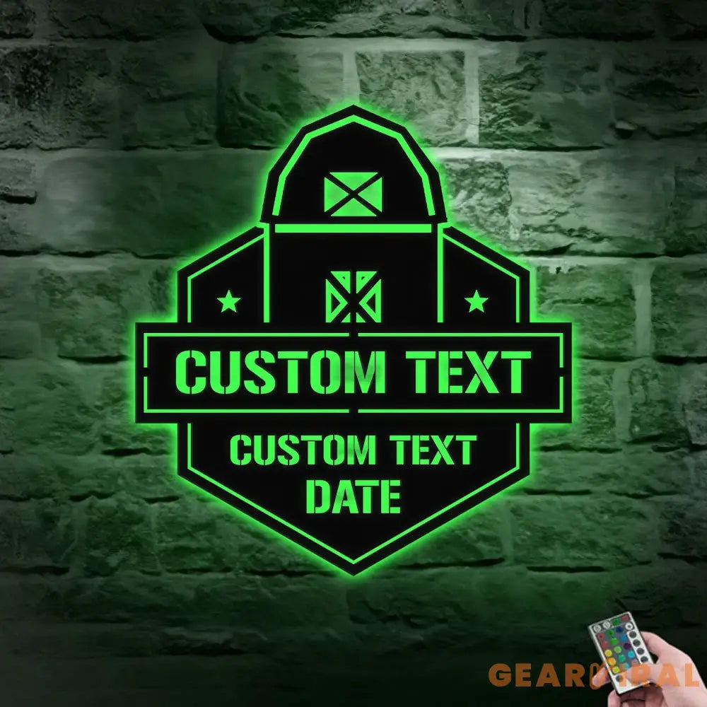 Personalized Home Farm Metal Address Sign - Last Name Initial Hanging - Personalize Metal Sign - Metal Decor - Wall