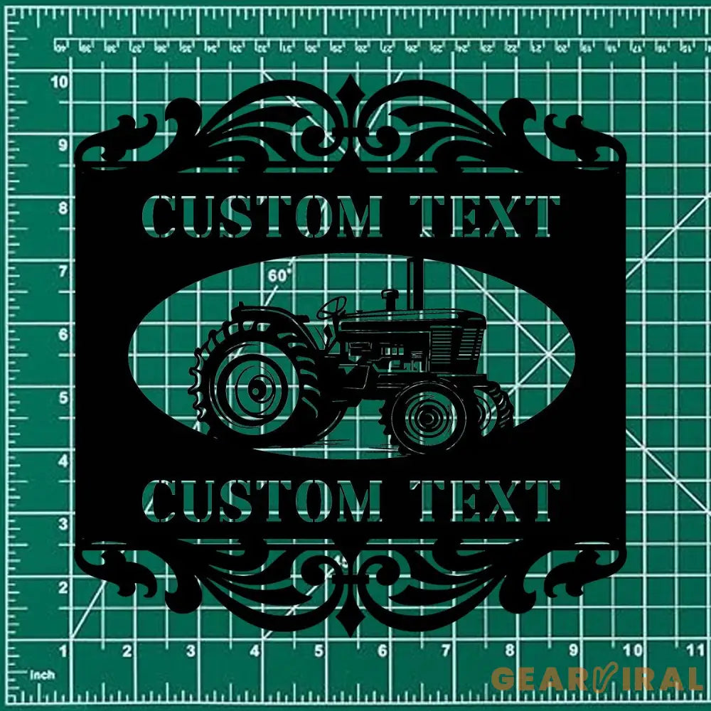 Personalized Home Farm Metal Sign - Wall Art Decor - Personalize Farm Home Sign - Metal Farm Family Name - Garden Decor