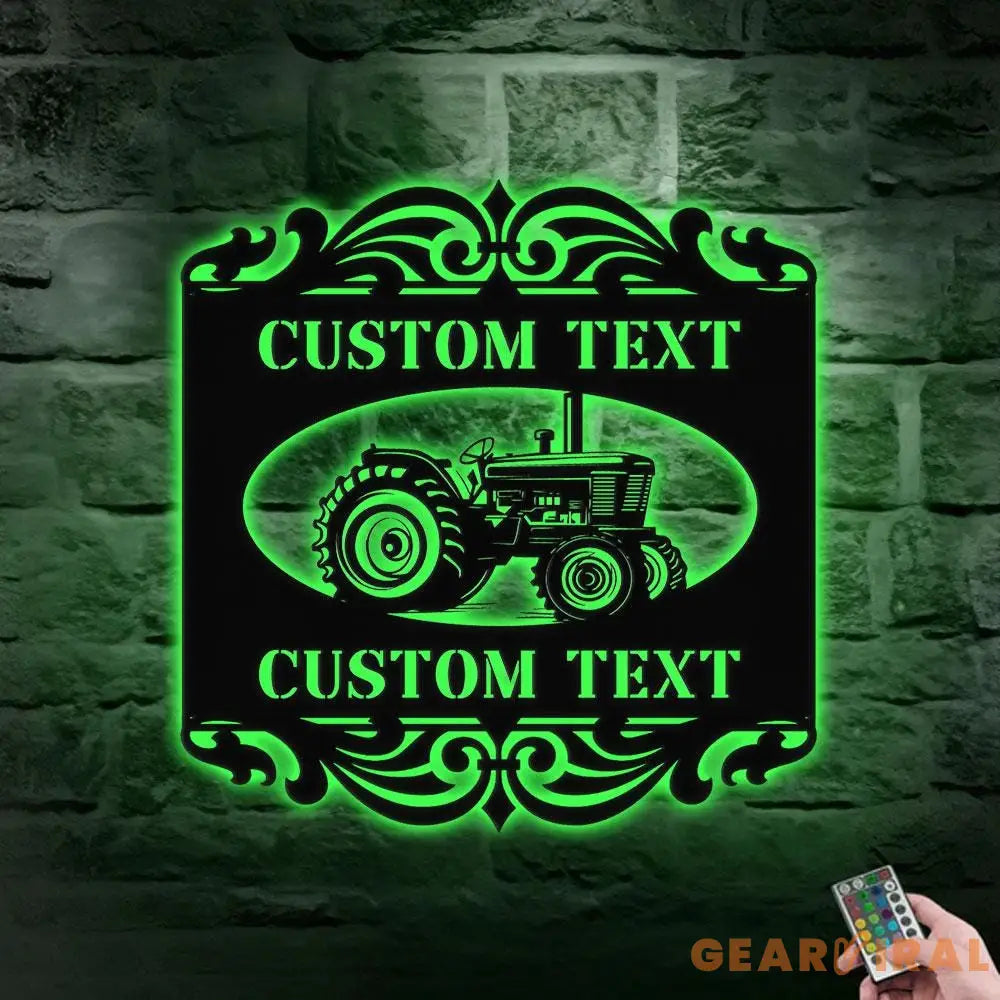 Personalized Home Farm Metal Sign - Wall Art Decor - Personalize Farm Home Sign - Metal Farm Family Name - Garden Decor