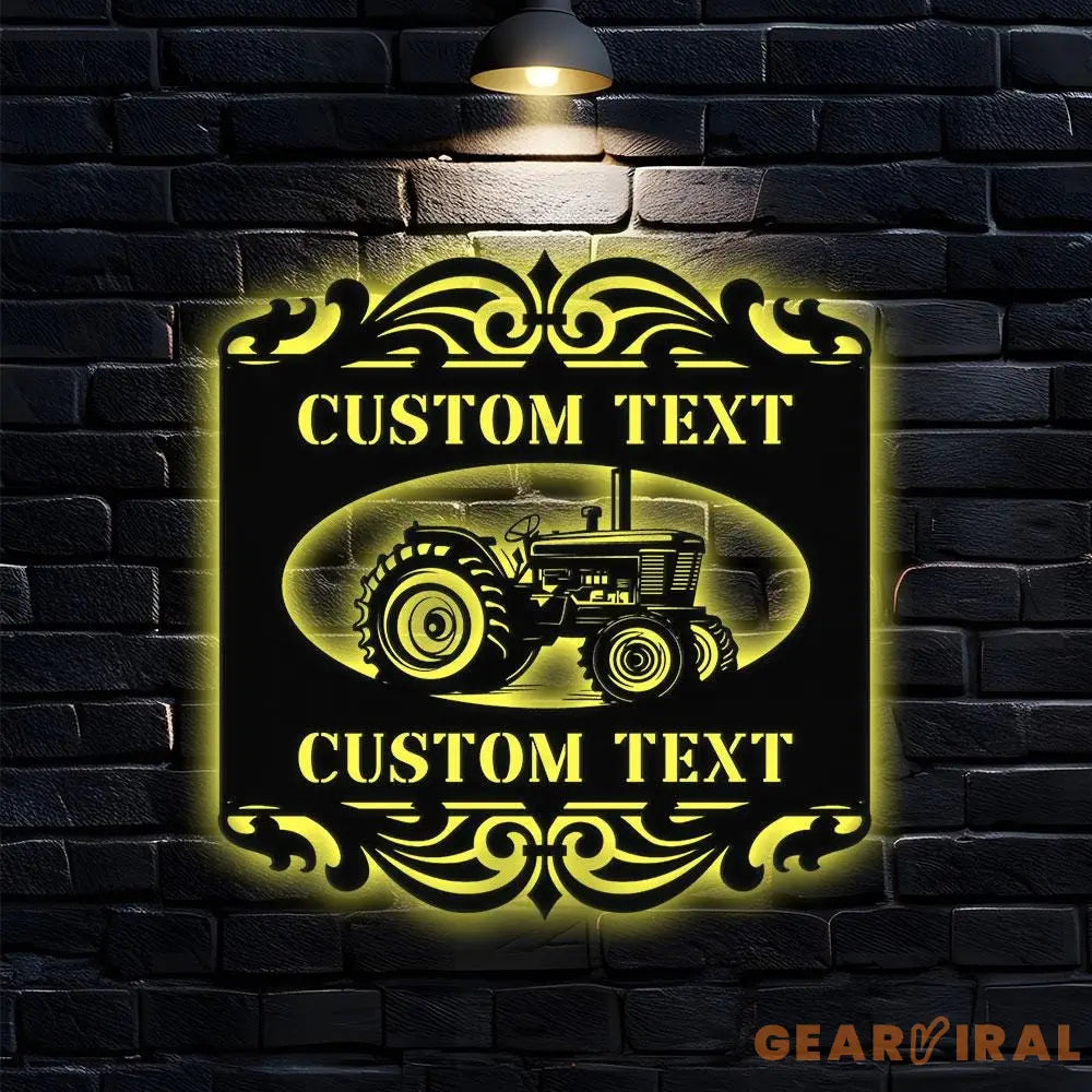 Personalized Home Farm Metal Sign - Wall Art Decor - Personalize Farm Home Sign - Metal Farm Family Name - Garden Decor