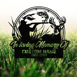 Personalized Hunter Memorial Stake, Memorial Stake, Hunter Loss, In Memorial Of Gift, Hunter Loss, Dad Lost, Sympathy Sign, Grave Marker