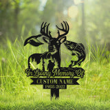 Personalized Hunting Memorial Stake - Fishing Stake - Fisher Loss - Hunter loss | GearViral