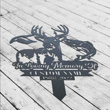 Personalized Hunting Memorial Stake - Fishing Stake - Fisher Loss - Hunter loss | GearViral