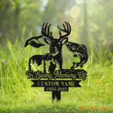 Personalized Hunting Memorial Stake - Fishing Stake - Fisher Loss - Hunter loss | GearViral