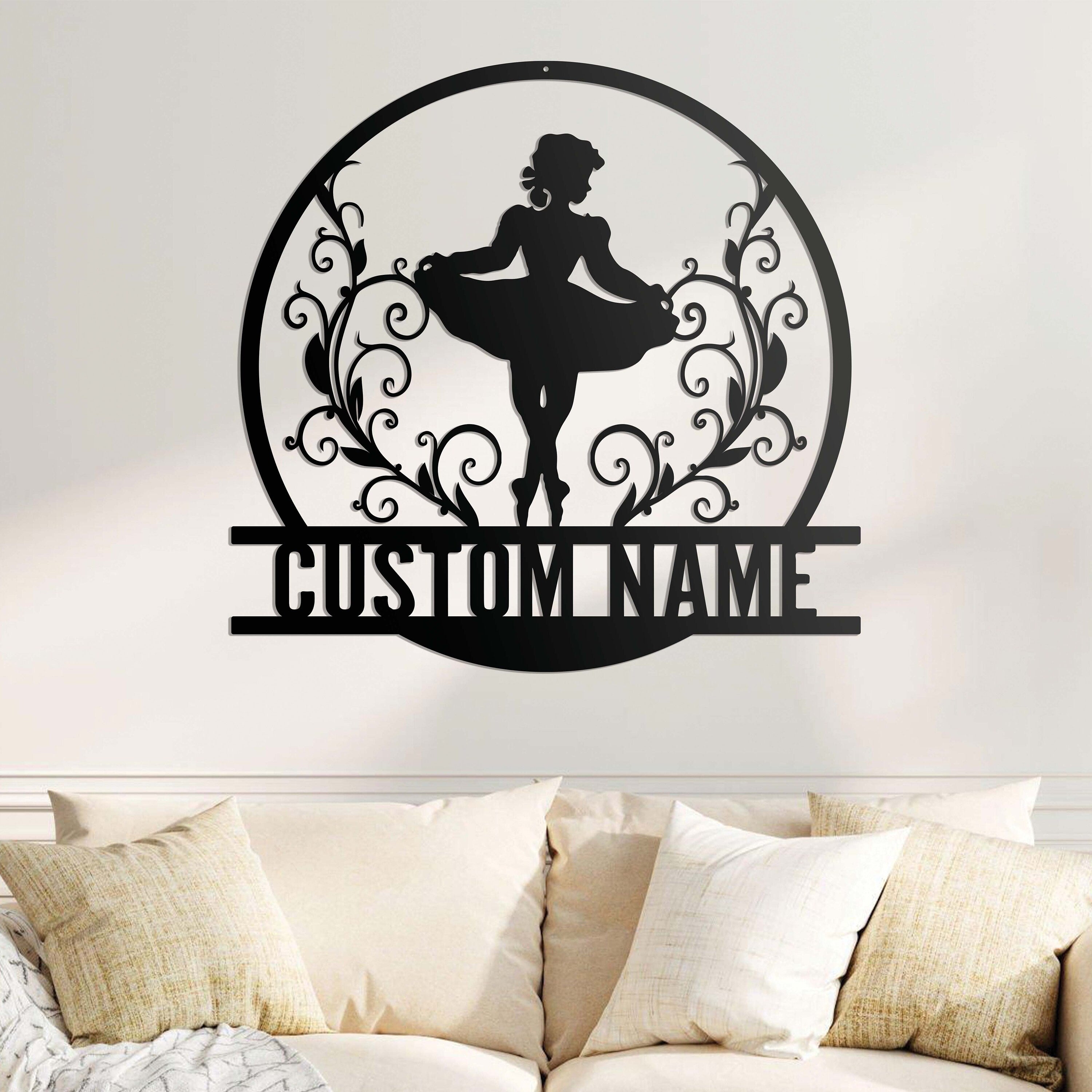 Personalized Irish Dancer Metal Wall Art With Led Lights - Irish Girl Dancing Metal Sign - Dancer Gift - Christmas Gift For Daughter | GearViral