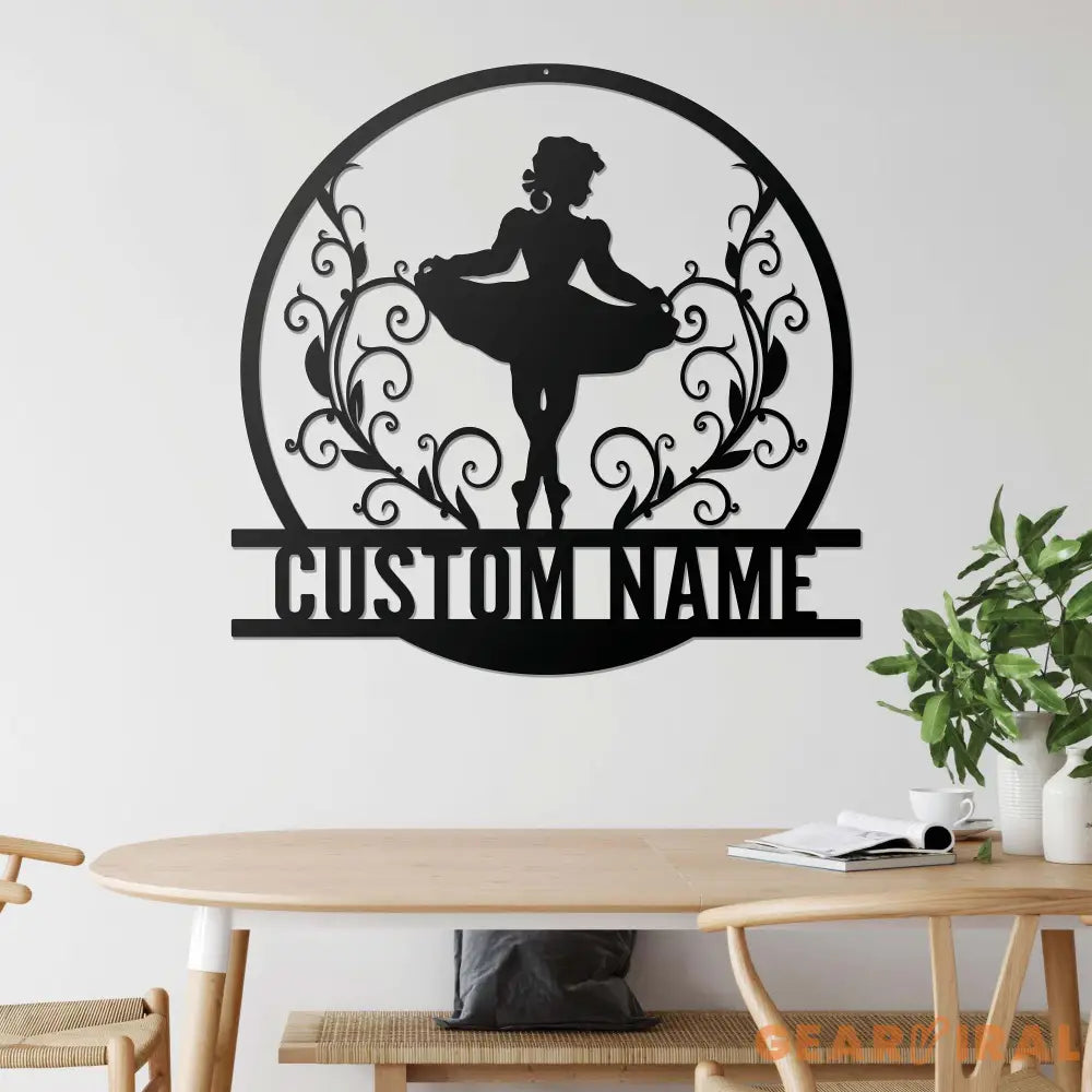 Personalized Irish Dancer Metal Wall Art With Led Lights - Irish Girl Dancing Metal Sign - Dancer Gift - Christmas Gift