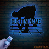 Personalized Ironworker LED Metal Sign – Custom Welder Name Sign – Unique Ironworker Wall Decor – Xmas or Birthday Gift