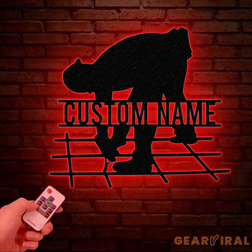 Personalized Ironworker LED Metal Sign – Custom Welder Name Sign – Unique Ironworker Wall Decor – Xmas or Birthday Gift
