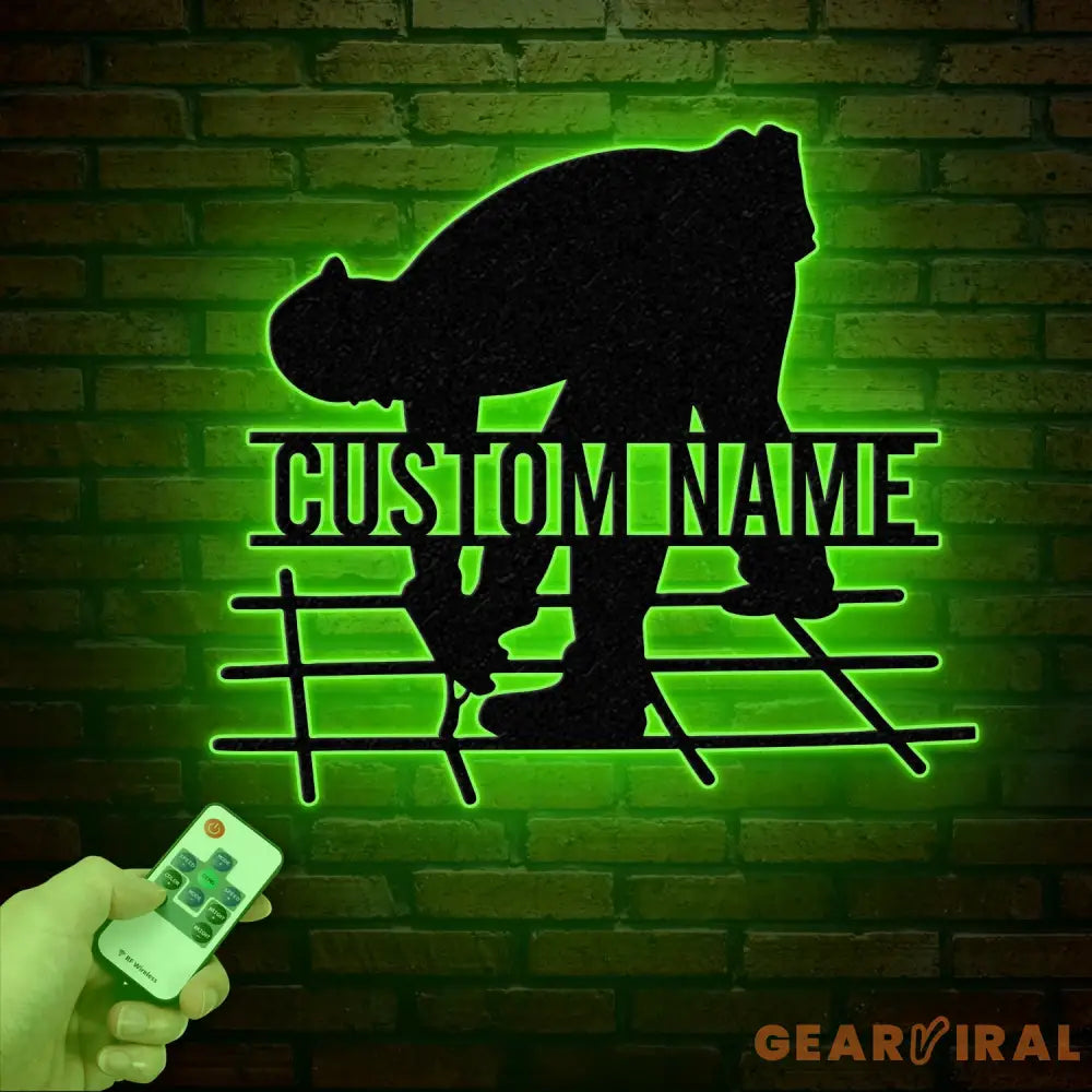 Personalized Ironworker LED Metal Sign – Custom Welder Name Sign – Unique Ironworker Wall Decor – Xmas or Birthday Gift