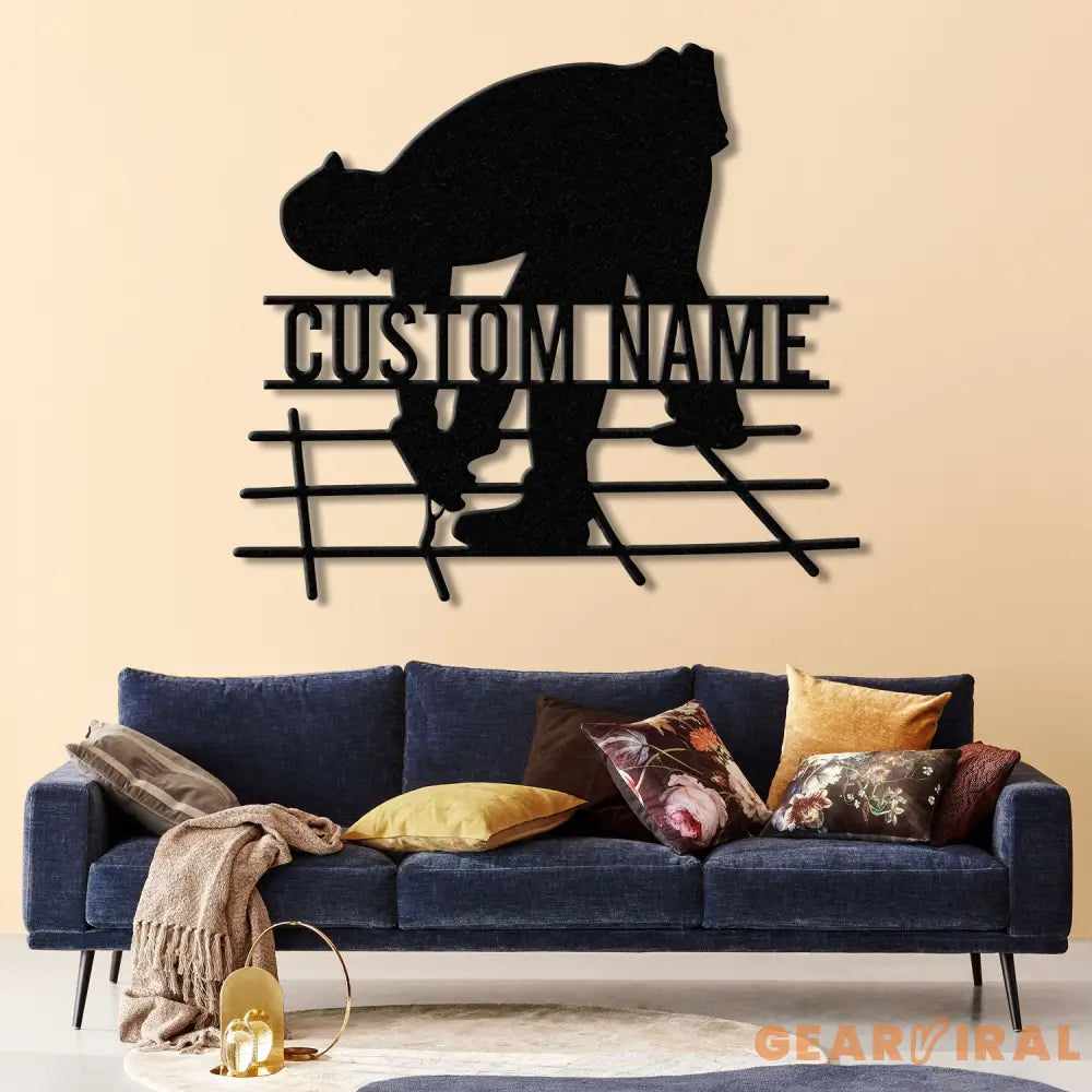 Personalized Ironworker LED Metal Sign – Custom Welder Name Sign – Unique Ironworker Wall Decor – Xmas or Birthday Gift
