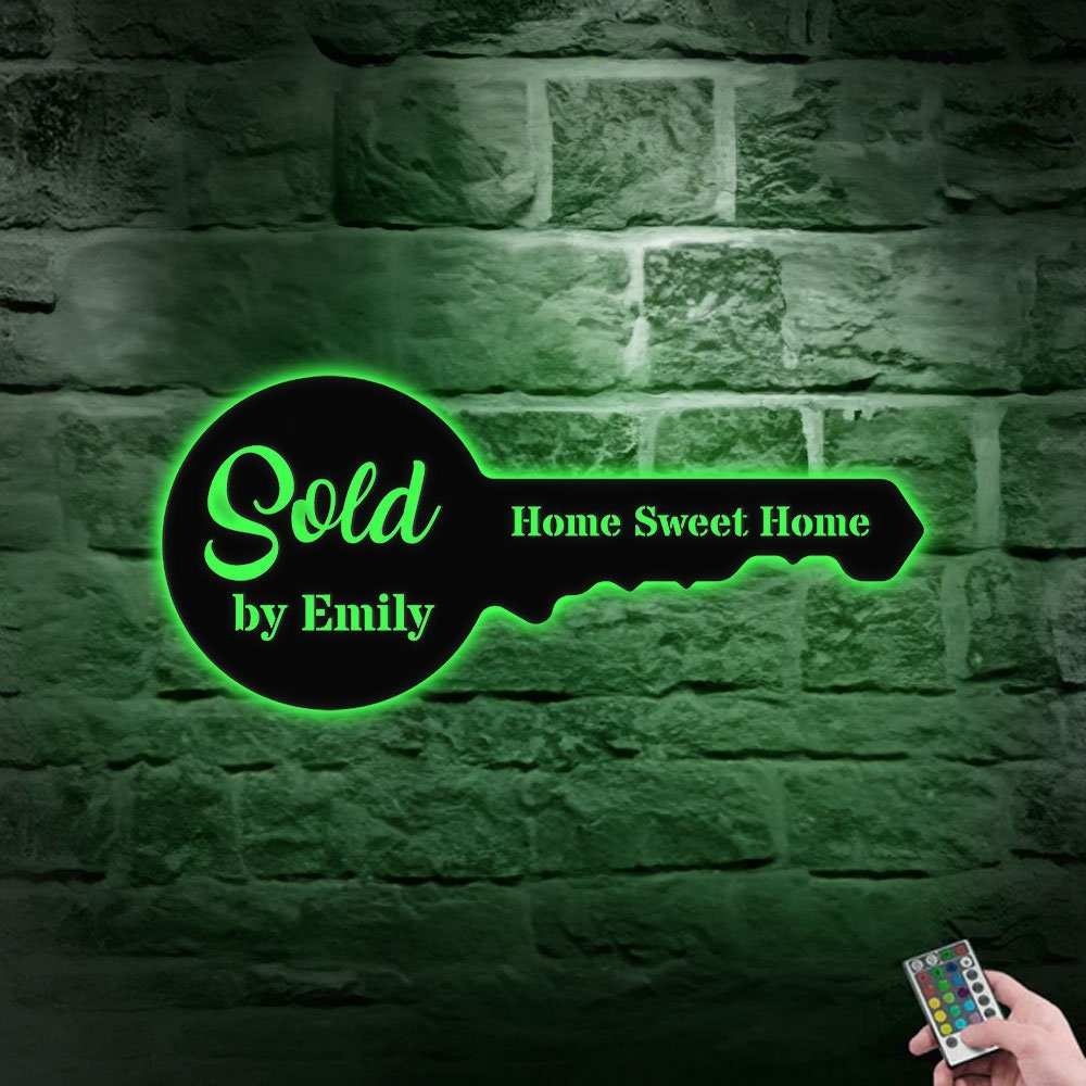 Personalized Key Number Address Metal Address Sign - Last Name Initial Hanging -  Personalize Address Metal Sign - Address Number Sign