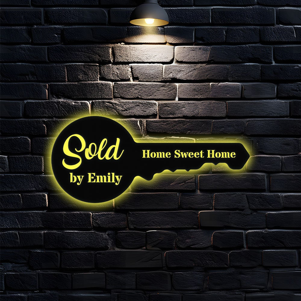 Personalized Key Number Address Metal Address Sign - Last Name Initial Hanging -  Personalize Address Metal Sign - Address Number Sign