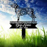 Personalized Labrador Retriever Mandala Garden Stake Zentangle Yard Art Dog Memorial Sign Outdoor Decor Pet Loss