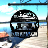Personalized Lake House Metal Sign - Forest Lake Sign - Lake House Decor - Custom Lake House Name Sign | GearViral