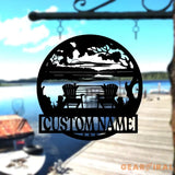 Personalized Lake House Metal Sign - Forest Lake Sign - Lake House Decor - Custom Lake House Name Sign | GearViral