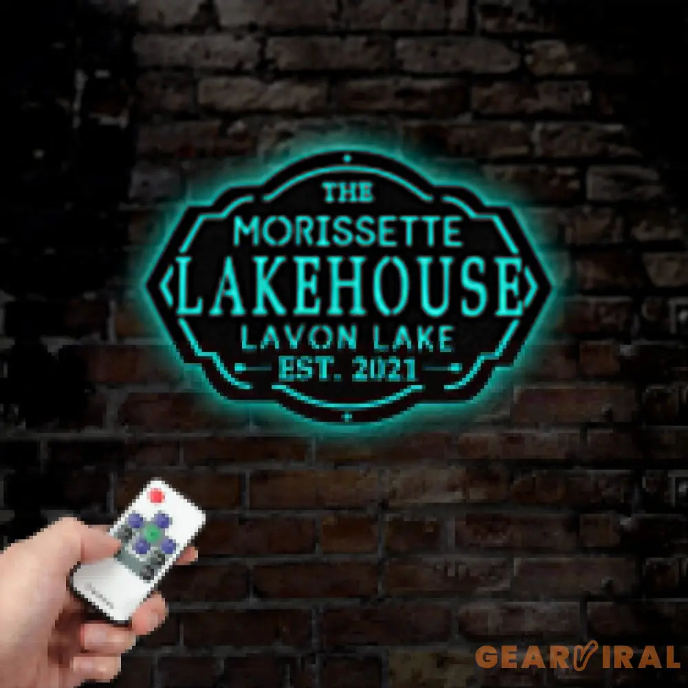 Personalized Lake House Sign Custom Lake House Metal Lake House Sign Lake Name Family Name Sign for Lake House