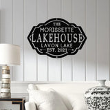 Personalized Lake House Sign Custom Lake House Metal Lake House Sign Lake Name Family Name Sign for Lake House