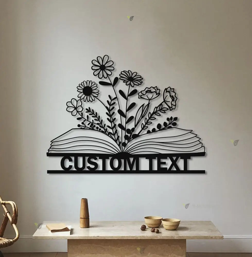 Personalized Library Sign - Custom Books Metal Sign - Reading Room Sign - Bookworm Sign | GearViral