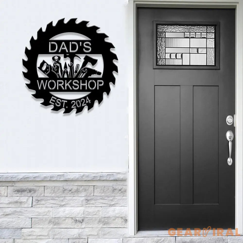 Personalized Mechanic Tools Metal Sign Dad Workshop Sign Custom Handyman Tools Sign Garage Sign Repair Tools Wall Art