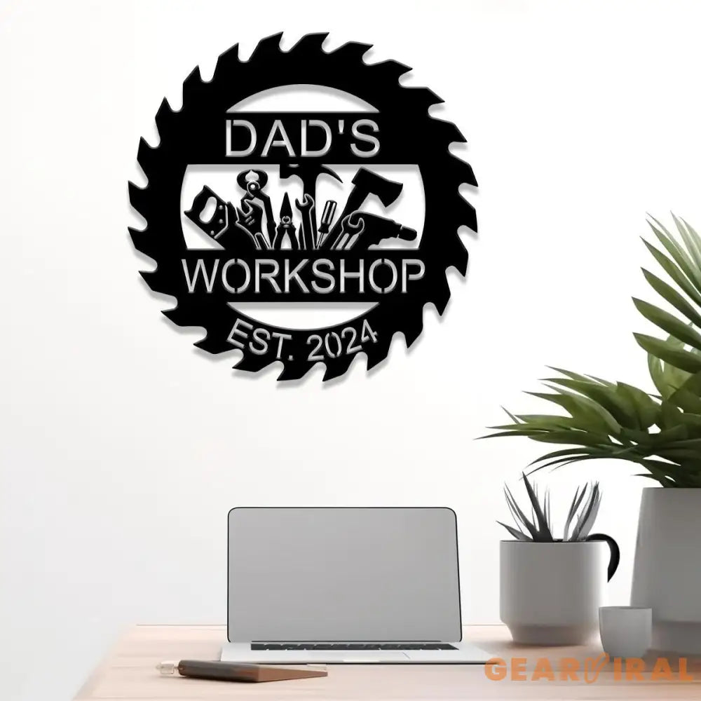 Personalized Mechanic Tools Metal Sign Dad Workshop Sign Custom Handyman Tools Sign Garage Sign Repair Tools Wall Art