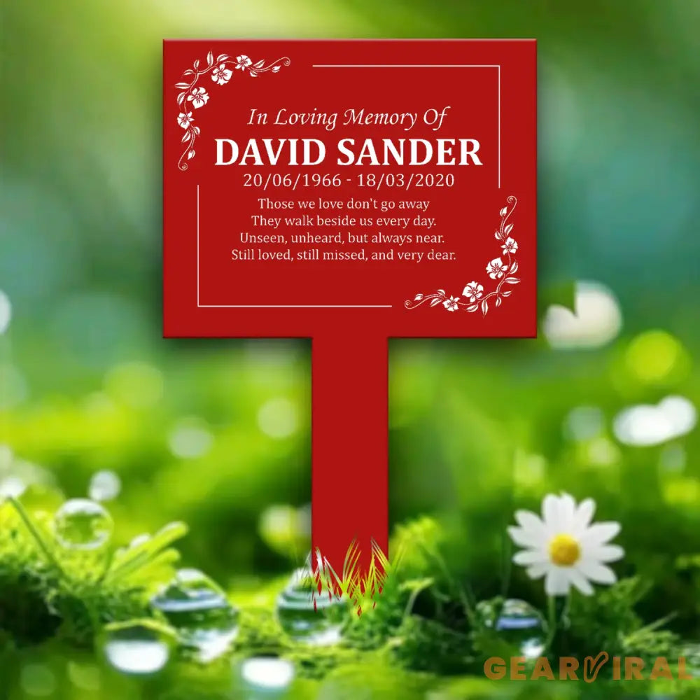 Personalized Memorial Metal Plaque Stake Indoor Outdoor Grave Marker In Loving Memory Garden Sign Remembrance Sympathy