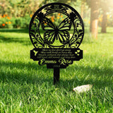 Personalized Memorial Stake Metal, Butterfly Memorial Stake, In Loving Memorial, Remembrance Stake, Sympathy Gift, Outdoor Grave Marker