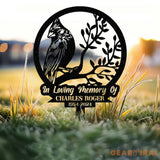 Personalized Memorial Stake Metal Cardinal Garden Stakes Cardinals Appear Grave Marker Remembrance Stake Garden Decor