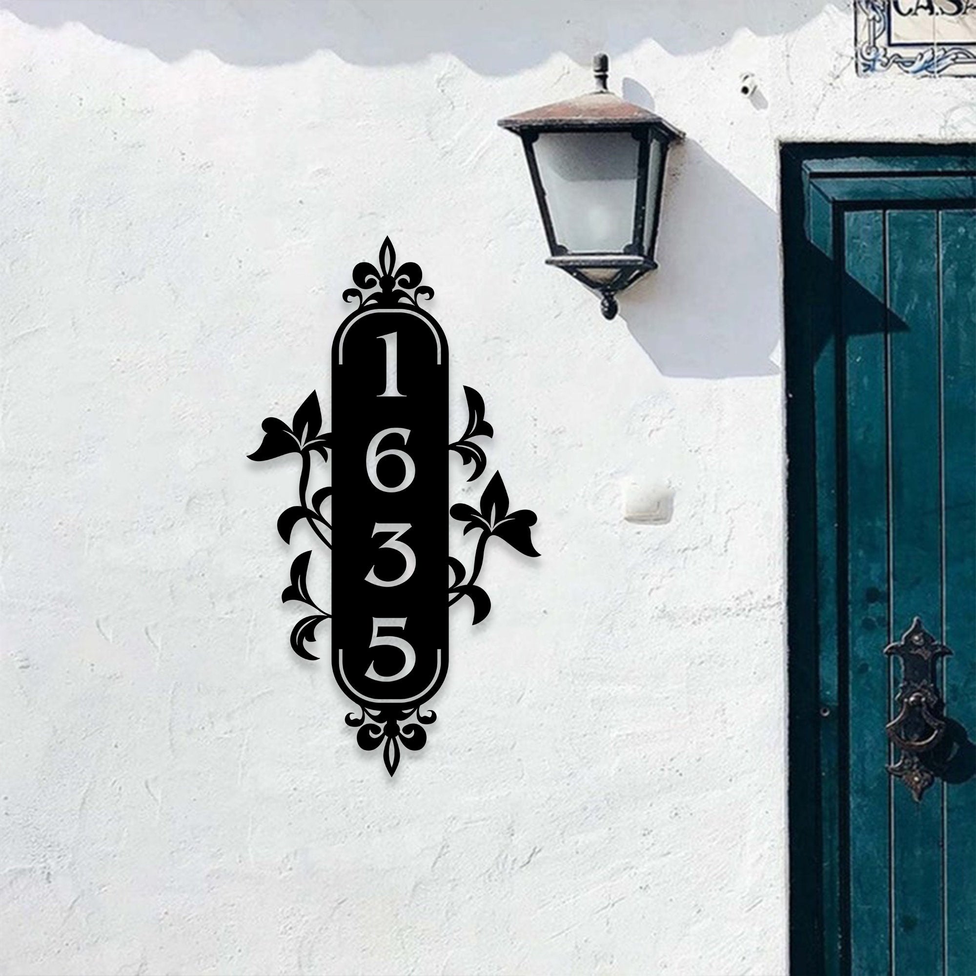 Personalized Metal Address Sign, Sunflower Address Sign, Metal House Numbers, Large Metal Sign, Metal Address Plaque, Custom Street Sign