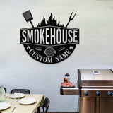 Personalized Metal Barbecue Wall Sign with Led Light, Custom Grill Sign, Barbecue Sign for Outdoor, Large BBQ Sign, Barbecue Wall Art Decor
