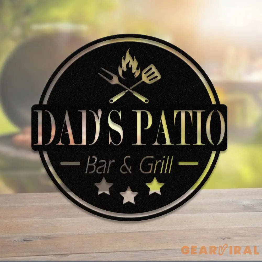 Personalized Metal BBQ Sign Led Light Metal Barbecue Sign Metal Bar and Grill Sign Custom Bar and Grill Sign Custom