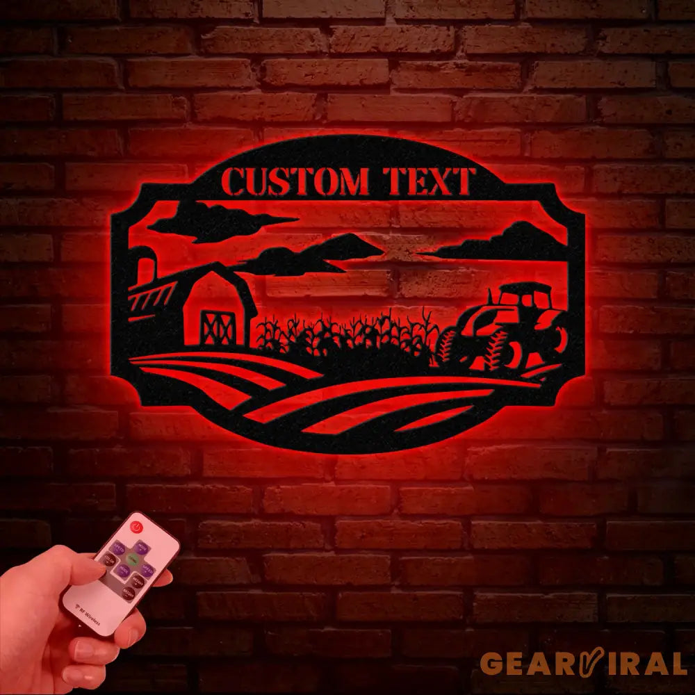 Personalized Metal Farm Sign – Weatherproof Barn or Ranch Decor for Indoor & Outdoor Use – Unique Farmer Gift Christmas