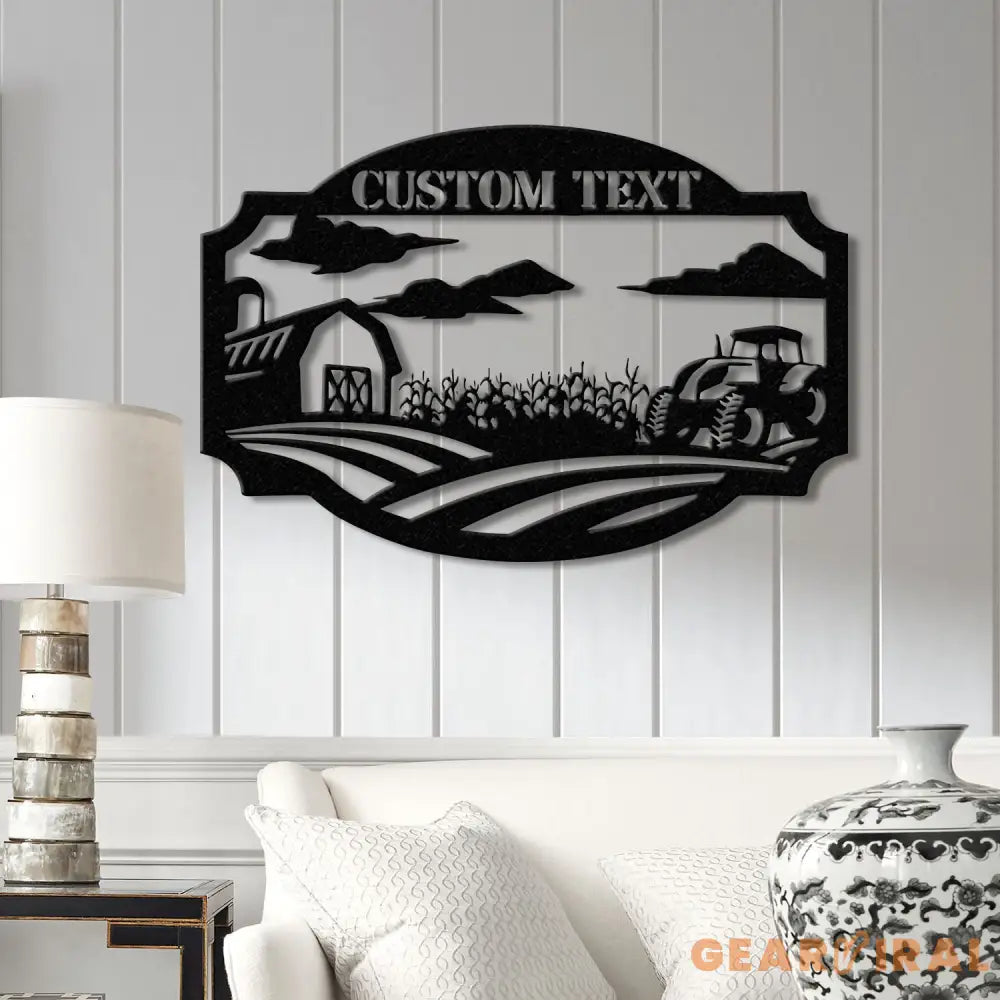 Personalized Metal Farm Sign – Weatherproof Barn or Ranch Decor for Indoor & Outdoor Use – Unique Farmer Gift Christmas