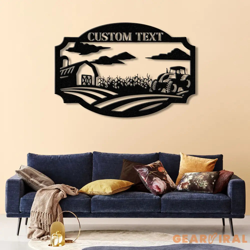 Personalized Metal Farm Sign – Weatherproof Barn or Ranch Decor for Indoor & Outdoor Use – Unique Farmer Gift Christmas