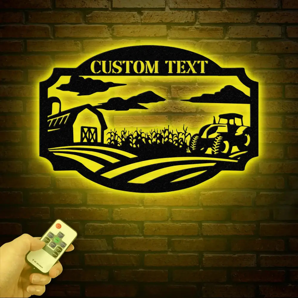 Personalized Metal Farm Sign – Weatherproof Barn or Ranch Decor for Indoor & Outdoor Use – Unique Farmer Gift Christmas