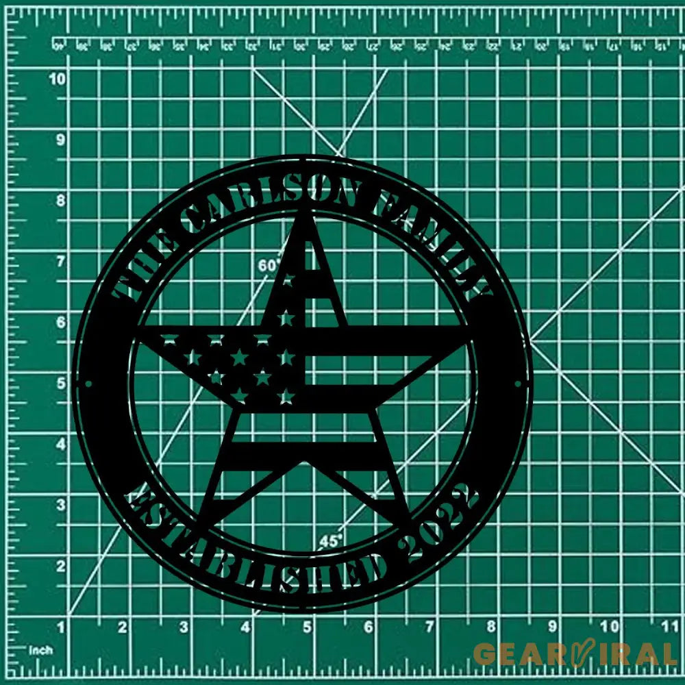 Personalized Metal Flags Metal Patriotic Name Sign USA Sign metal name sign family branch Patriotic Flags Sign