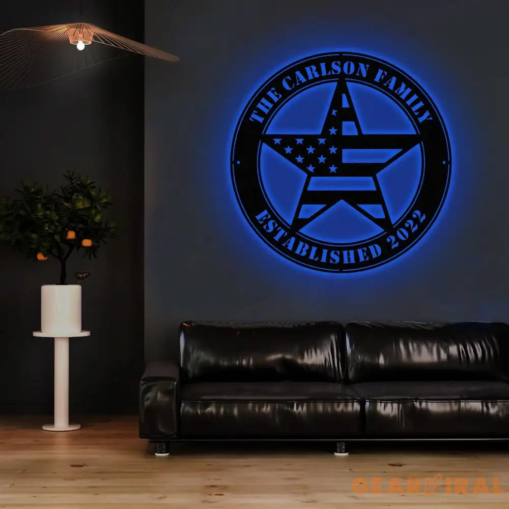 Personalized Metal Flags Metal Patriotic Name Sign USA Sign metal name sign family branch Patriotic Flags Sign